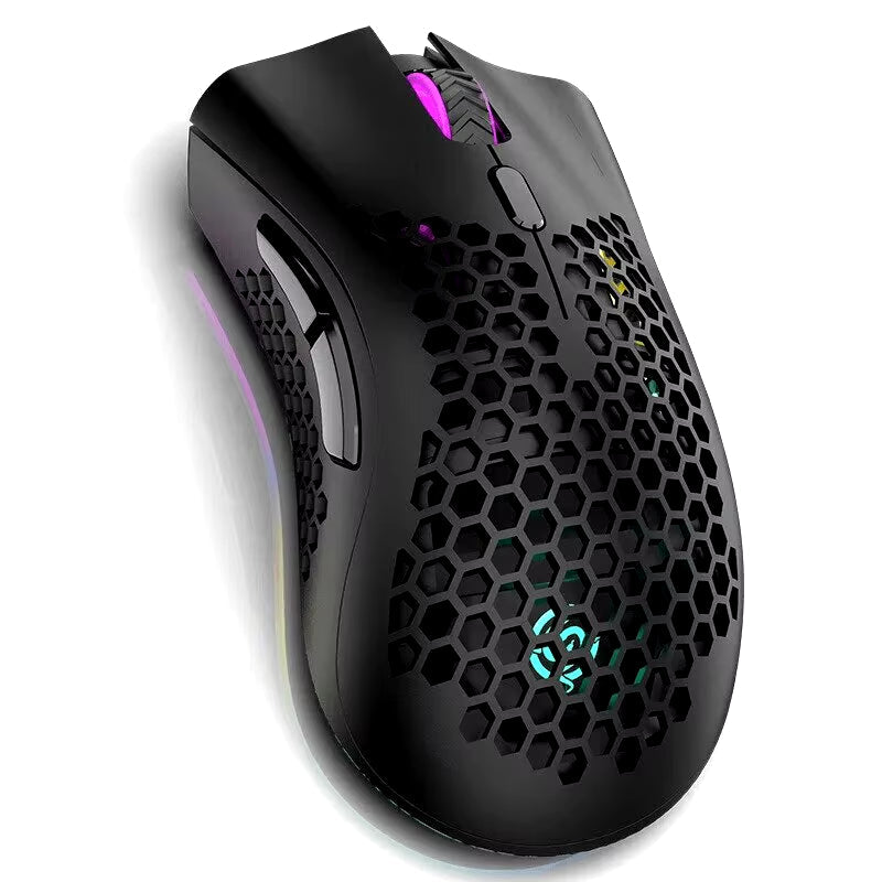 MODEL BM600 RGB WIRELESS GAMING MOUSE USB 2.4G WITH HONEYCOMB DESIGN