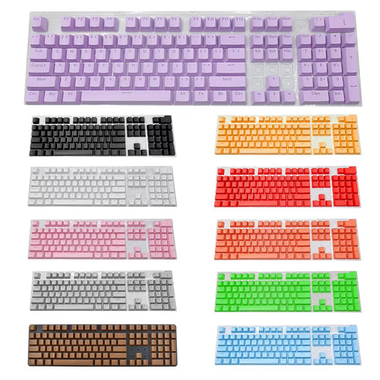 104 PCS KEYCAPS FOR UNIVERSAL MECHANICAL KEYBOARDS - ERGONOMIC BLANK KEYCAPS - BACKLIT KEYCAPS - AVAILABLE IN 7 VARIANTS