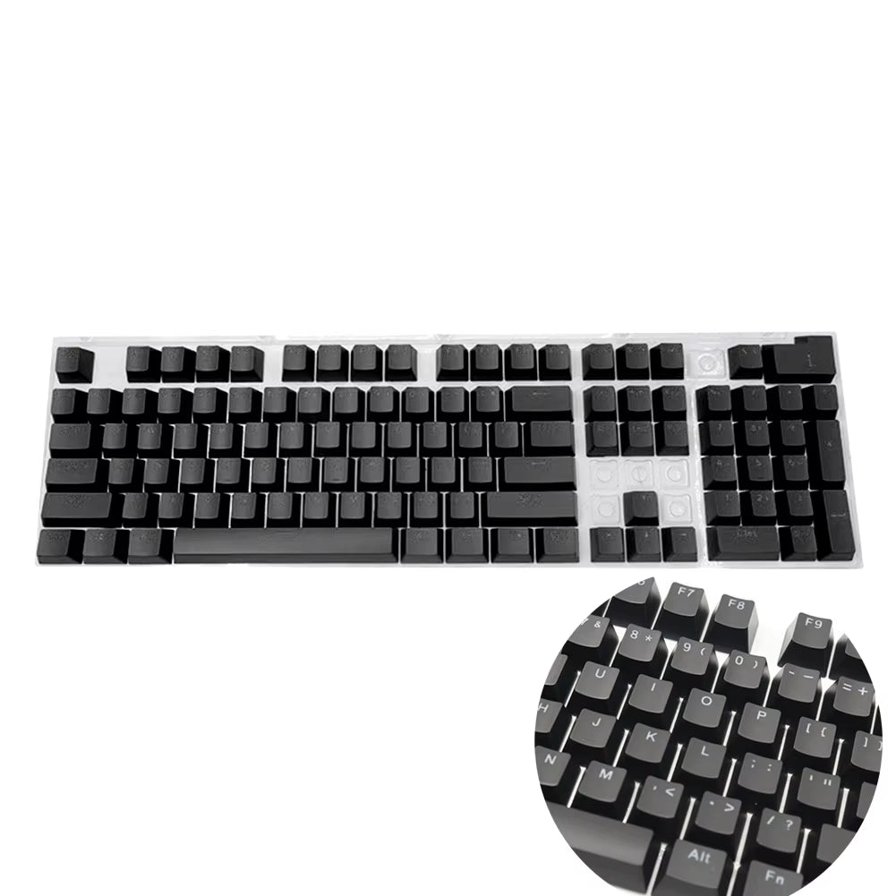 104Pcs Universal Mechanical Keyboard Keycaps Ergonomic Blank Keycaps for Cherry MX Mechanical Keyboard Replacement Backlit Key