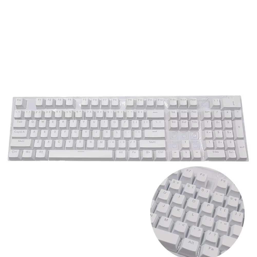 104Pcs Universal Mechanical Keyboard Keycaps Ergonomic Blank Keycaps for Cherry MX Mechanical Keyboard Replacement Backlit Key